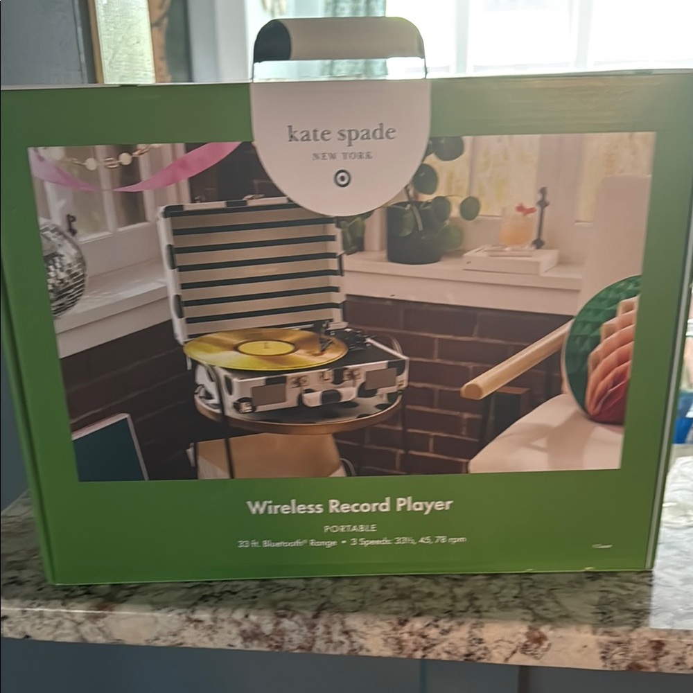 Kate Spade Wireless Record Player (Target Collab)- Unused, Never Opened